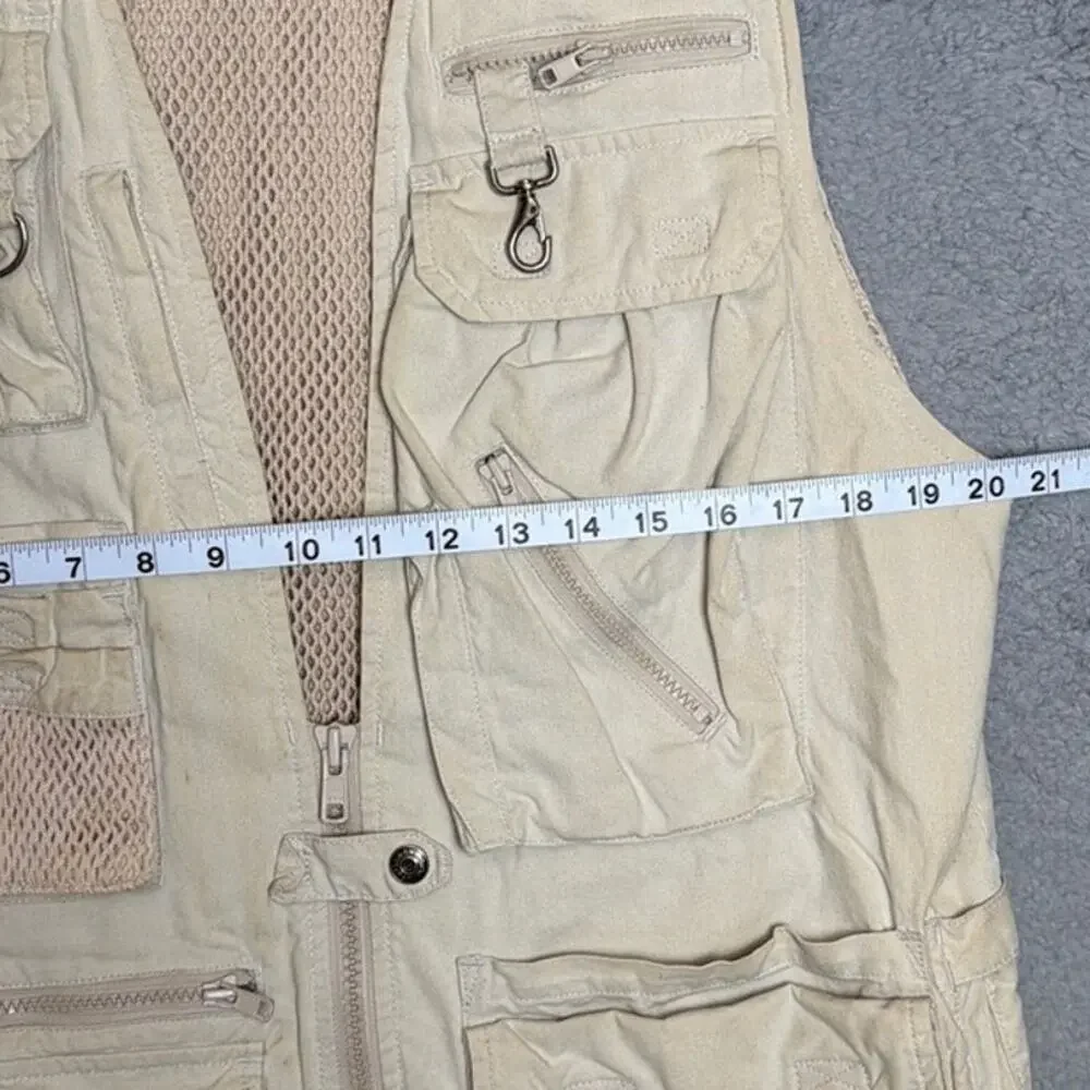Vintage Y2K Banana Republic Photojournalist Safari Utility Vest Fishing Travel S